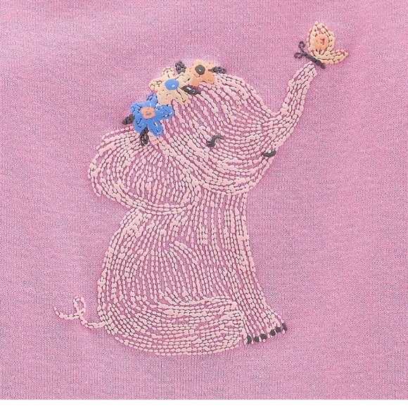 Carter's Baby Girl Pink Elephant Bodysuit & Blue Tye Dye Shorts Set Size 3M NWT - Picture 2 of 9